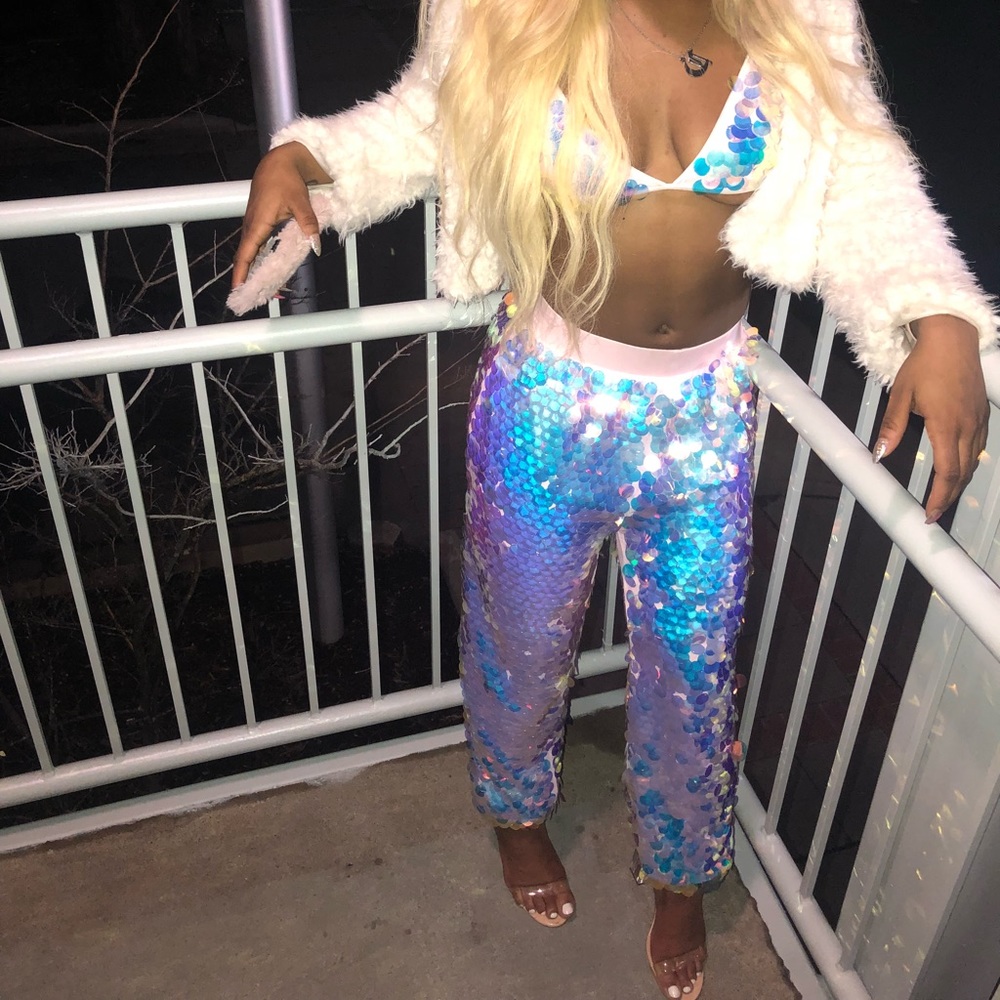 Two piece sequin set fashion nova
